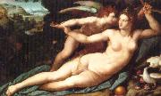 unknow artist Venus and Cupid oil painting on canvas
